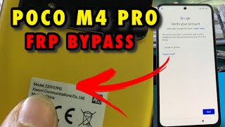 Xiaomi Poco M4 Pro 2201117PG FRP bypass  Reset Google Account  Unlock FRP [upl. by Bondie242]