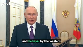 President Putin’s Speech on the Integration of Four New Regions  EnglishRussian Interpretation [upl. by Nairdna]