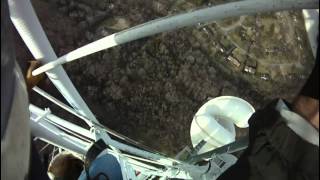 Tower Work in High Winds at 900 Feet [upl. by Desberg177]