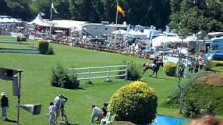 Micheal Whitaker jumping the derby bank at Hickstead [upl. by Cammi]