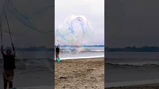 Massive Hypergiant Bubbles at the Beach  With ‘We Can’t Be Friends wait for your love’ [upl. by Aihsyt]