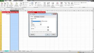 How to apply date controls in data validation in Excel [upl. by Ymmij110]