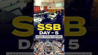 SSB DAY 5 Day 5 Conference Day SSB Interview [upl. by Joachima]