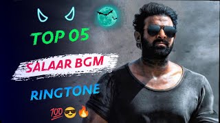 Top 05 Salaar Mass BGM Ringtone 2023  Prabhas entry salaar  inshot music [upl. by Nytsirhc]