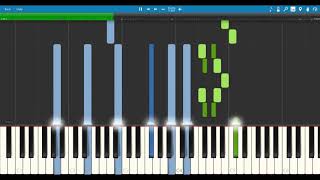 No Place Like London  Sweeney Todd The Demon Barber of Fleet Street Synthesia Piano Tutorial [upl. by Derrej294]