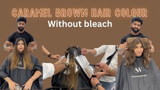 Caramel brown hair haircolour education ytstudio [upl. by Dranrev]