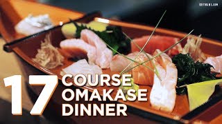 17 Course Omakase Dinner at Teppei Restaurant [upl. by Adrian]