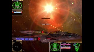 Midwinter Class vs Romulan Cormorant  KM  Star Trek Bridge Commander [upl. by Sadler]