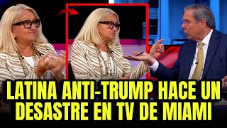 Explota el CAOS en TV de MIAMI con Hispana AntiTrump y el presentador [upl. by Best]