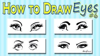 How To Draw Caricature Eyes  Womens [upl. by Muncey87]