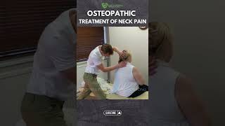 Osteopathic Treatment Of Neck Pain shorts [upl. by Ralleigh540]