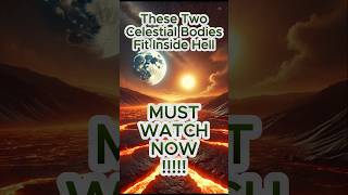 Two Celestial Bodies Fit Inside Hell feedshorts shortvideo facts scary universe hellfire [upl. by Attikin105]