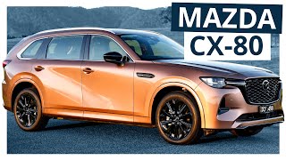 2025 Mazda CX80  Mazda is back in the family sevenseat SUV contest with the brand new CX80 [upl. by Anirual456]