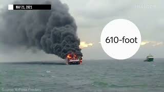 2 major fire on ship environment loss sea creature effect [upl. by Aoh732]