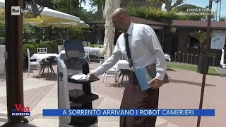 A Sorrento arrivano i robot camerieri  La Vita in diretta 17042024 [upl. by Clay]