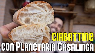 PANE tipo CIABATTA ad ALTA IDRATAZIONE in POCHE ORE e con una PLANETARIA da CASA🍞 [upl. by Nollahs946]