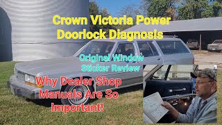 1988 91 Ford Crown Victoria LX Wagon Power Doorlock Diagnosis and Repair [upl. by Grochow]