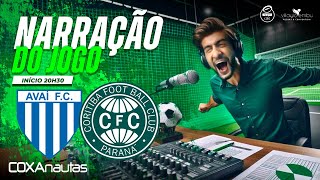 🟠 AO VIVO AVAÍ X CORITIBA  SERIE B 2024  4ª RODADA [upl. by Inaluiak949]