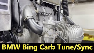 BMW Airhead Carb Sync BING 19701995 models EASY [upl. by Enyak557]