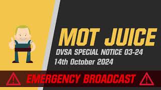 DVSA SPECIAL NOTICE 0324 [upl. by Nord465]