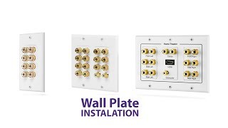 How To DIY Fosmon Home Theater Low Voltage Wall Plate Installation HD8137 [upl. by Helbona]