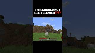 THIS SHOULD NOT BEE ALLOWED IN MINECRAFT fyp [upl. by Dobbins]