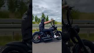 HARLEY DAVIDSON CUSTOM MODIFIED SOFTAIL 114 ON FLYBY harleydavidsonpeople sofail shorts viraL [upl. by Cade441]