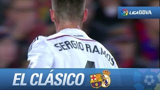 Tarjeta amarilla a Ramos por patada a Messi [upl. by Cathi]