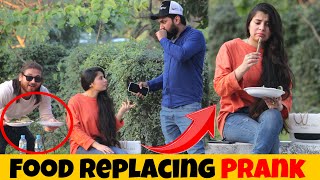 Food Replacing Prank On Cute Girl ❤️ Part 3  Epic Reaction 😂😂 [upl. by Thorr721]