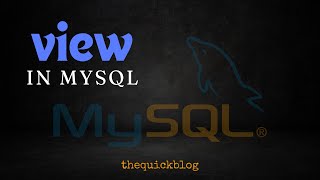 MySQL 16 Views Virtual table in SQL [upl. by Beverle]