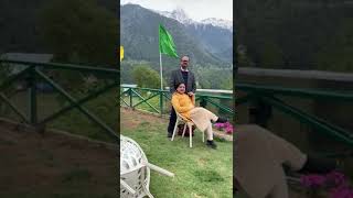 Guest enjoying the view from cottagehotel pahalgam kashmirkashmirbeautytravelvlog naturelovers [upl. by Ahsaetal471]