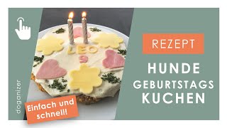 Hundekuchen backen  Geburtstagstorte für den Hund  Rezept  einfach amp schnell [upl. by Avehsile]