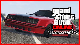 GTA Online  Vapid Dominator FX Úpravy a jazda Ford Mustang Foxbody [upl. by Ladnek]