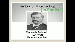 Martinus Beijerinck contribution to microbiology  Discovery of Virus [upl. by Neelac123]