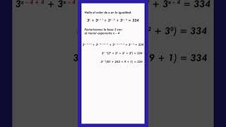 Cómo resolver ecuaciones exponenciales con factorización matemáticas algebra exponencial [upl. by Anyek]