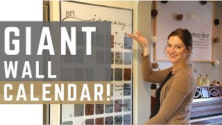 How I Plan and Schedule my Life  DIY Wall Calendar [upl. by Alethia953]