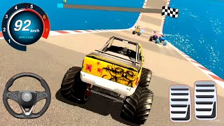 Monster Truck Mega Ramp Racing  Car Games Kar Gadi Wala Game  Android Games [upl. by Atirehs]