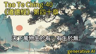 The Book of The Way  Tao Te Ching 40  Chinese  中文 [upl. by Yekcaj543]