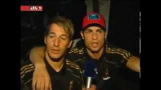 Cristiano Ronaldo Talk With Coentrao About LA LIGA [upl. by Ahsinrats]