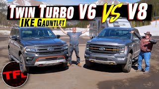 Truck vs SUV TowOff 2023 Ford Expedition amp F150 Tremor Take on the Worlds Toughest Towing Test [upl. by Ulberto]