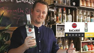 Reaktion på Bacardi og Havana Club Rom Det bedste af det billige  Hvid rom [upl. by Tnomyar]