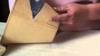 Get Your Craft On  How to decoupage a lampshade with fabric [upl. by Odom]