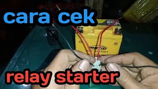 memahami cara kerja relay starter sepeda motor kupas tuntas [upl. by Tersina]