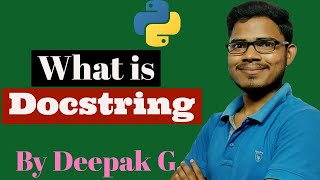 What is docstring in python  Types of docstring  Python  o level  hindi english [upl. by Terrie658]