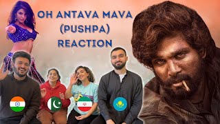 O Antava Full Song Reaction  Pushpa Songs  Allu Arjun Samantha  Foreigners React [upl. by Fidelis]