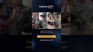 Announcing MotionGPT  Create 3D animations from a text prompt with our new Generative AI platform [upl. by Dinerman]