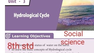 3Hydrological Cycle book back answers 8th std Social science [upl. by Drannek]