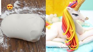 😍Receta PASTA DE GOMA para modelar figuras COMESTIBLES Natalia Salazar [upl. by Eilrak]