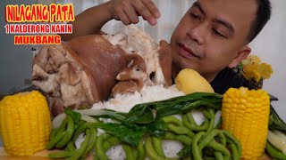 NILAGANG PATA  1 KALDERONG KANIN  MUKBANG  Jigs TVE [upl. by Imhsar]