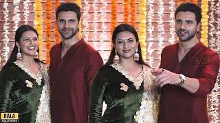 Divyanka Tripathi And Vivek Dahiya at Sandiip Sikcand Diwali Party 2024 [upl. by Atterys]